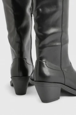 Bottes de Cowboy Western à Talon Moyen