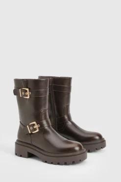 Bottes de randonnée avec détails à double boucle