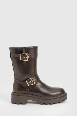 Bottes de randonnée avec détails à double boucle