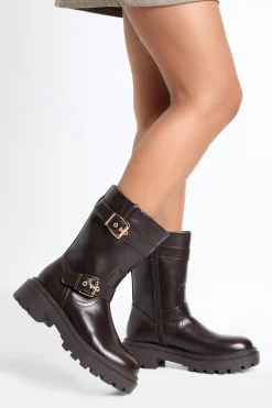 Bottes de randonnée avec détails à double boucle