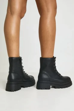 boohoo Bottes De Randonnée À Lacets Avec Semelle Crantée< Bottes|Bottes Noires