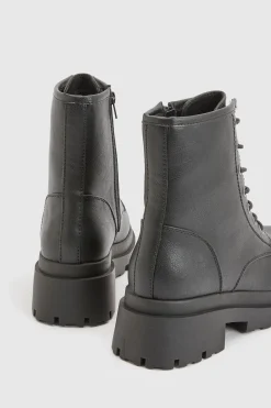 boohoo Bottes De Randonnée À Lacets Avec Semelle Crantée< Bottes|Bottes Noires