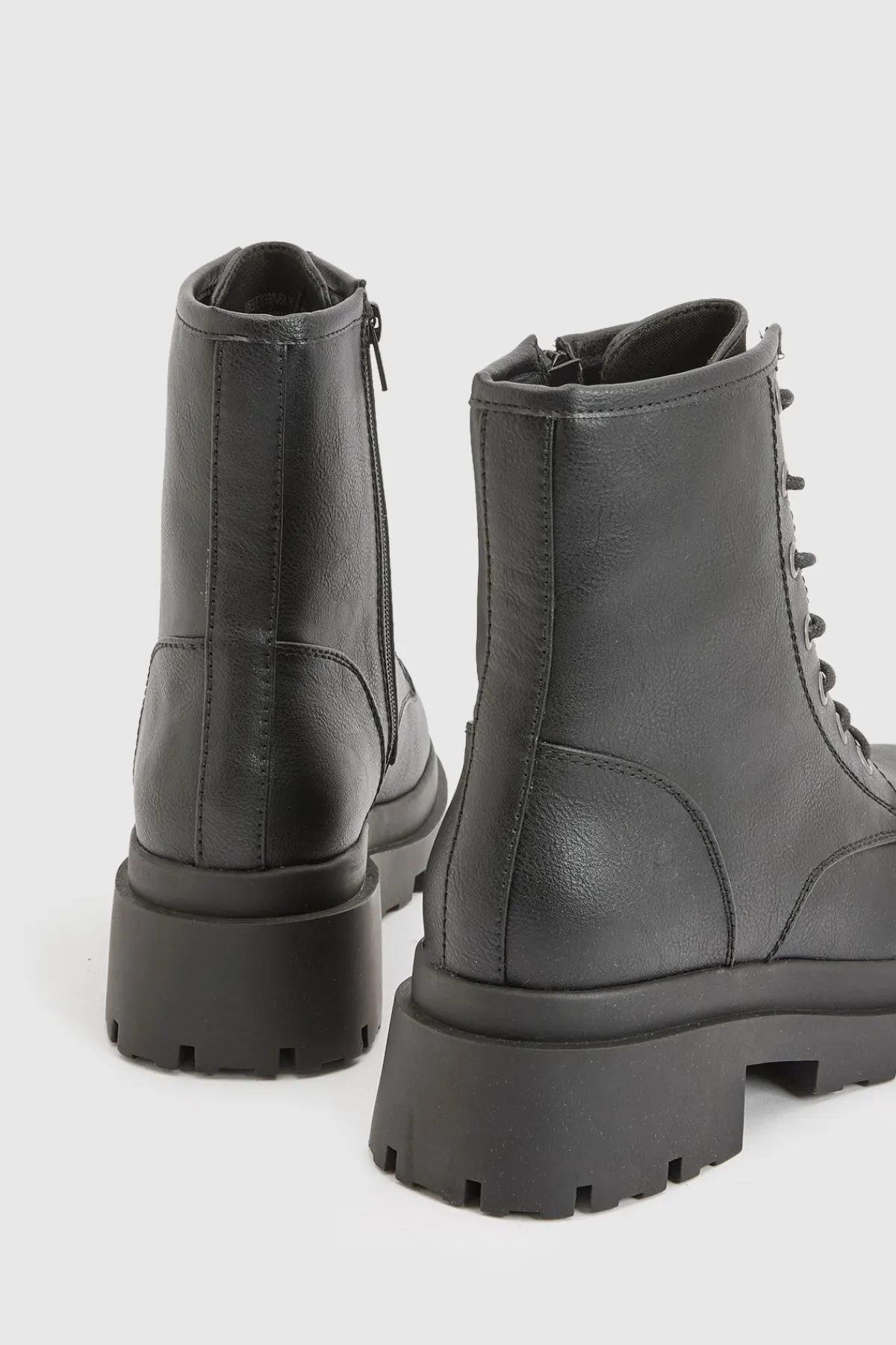 boohoo Bottes De Randonnée À Lacets Avec Semelle Crantée< Bottes|Bottes Noires