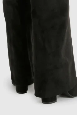 boohoo Bottes en synthétique à talons hauts, rabattables et montant jusqu'au genou< Bottes|Bottes En Daim