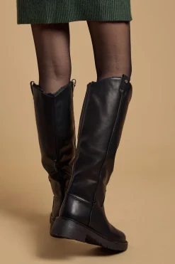 Bottes Hautes Chunky Tara en Synthétique avec Doublure en Synthétique