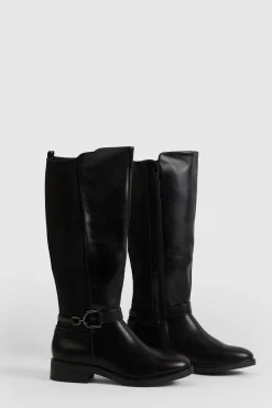 Bottes Hautes À Détail Boucle