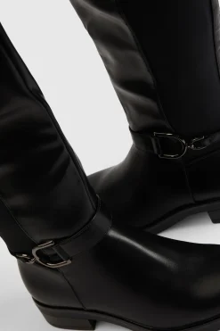 Bottes Hautes À Détail Boucle