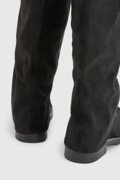 boohoo Bottes Hautes À Détail Boucle Avec Revers Pliable< Bottes|Bottes Hautes