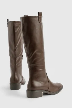 boohoo Bottes hautes à détail contrastant - Pointure large< Bottes|Bottes Hautes