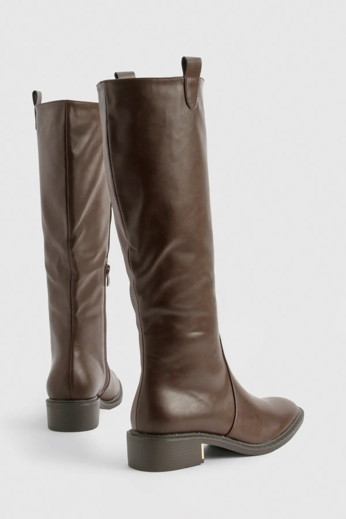 boohoo Bottes hautes à détail contrastant - Pointure large< Bottes|Bottes Hautes