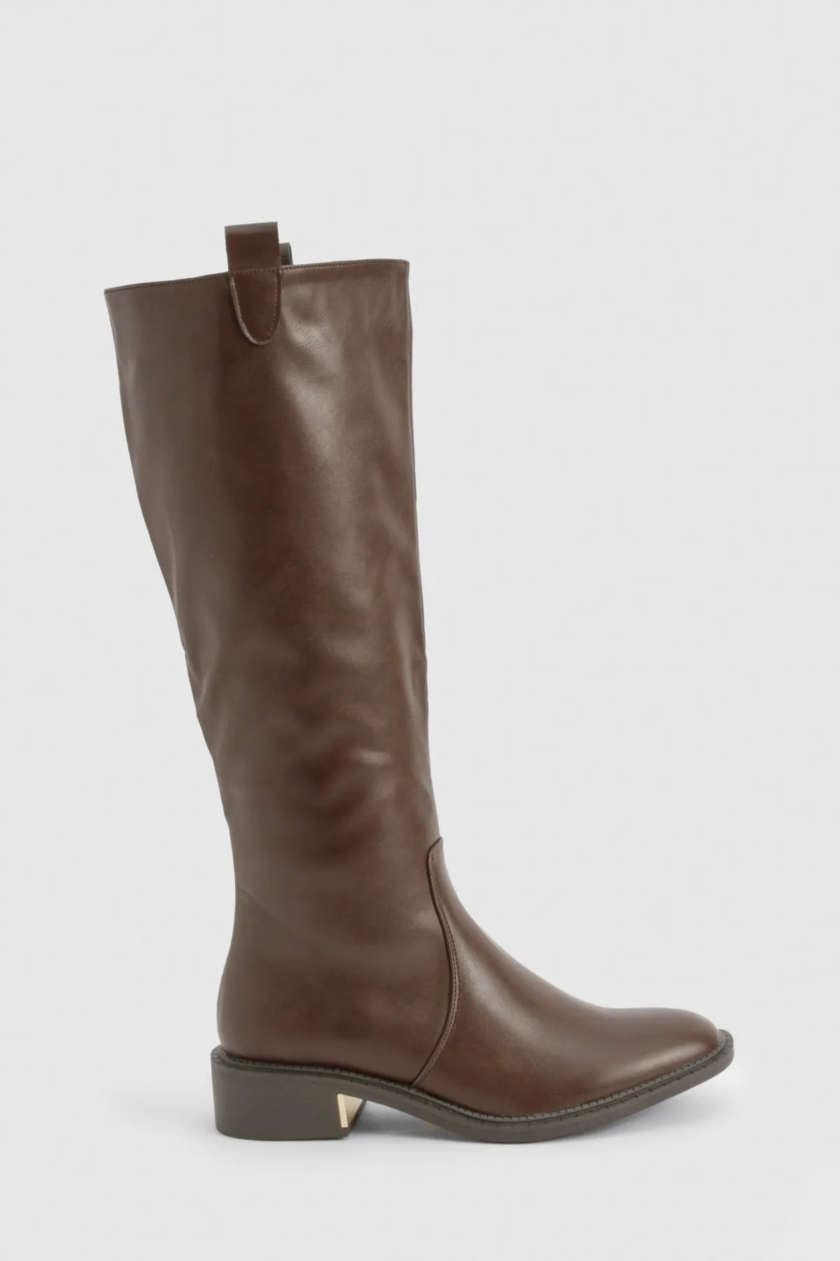 boohoo Bottes hautes à détail contrastant - Pointure large< Bottes|Bottes Hautes