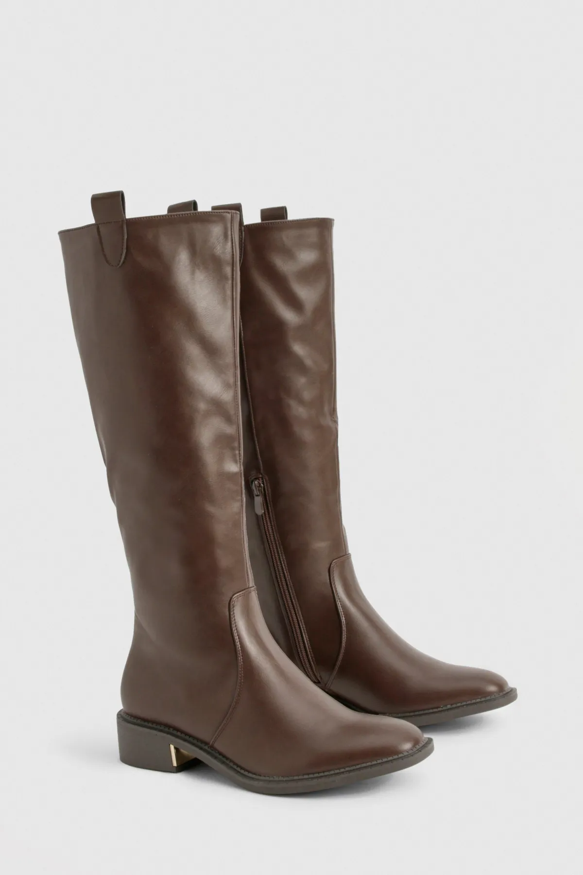 boohoo Bottes hautes à détail contrastant - Pointure large< Bottes|Bottes Hautes