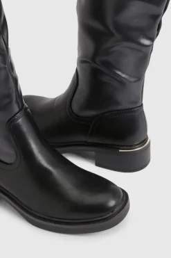 boohoo Bottes Hautes à Détail Patte< Bottes|Bottes Hautes