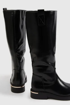 boohoo Bottes Hautes à Détails Métalliques< Bottes|Bottes Hautes