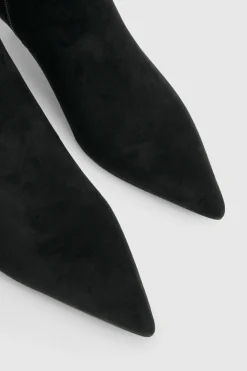 boohoo Bottes Hautes À Effet Daim Froncé< Bottes|Bottes En Daim