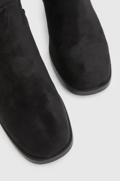Oasis Bottes Hautes Evie À Talon Bloc Moyen En Synthétique< Bottes|Bottes En Daim