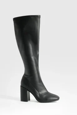 boohoo Bottes Hautes Extensibles Coupe Large< Bottes|Bottes Hautes