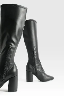 boohoo Bottes Hautes Extensibles Coupe Large< Bottes|Bottes Hautes