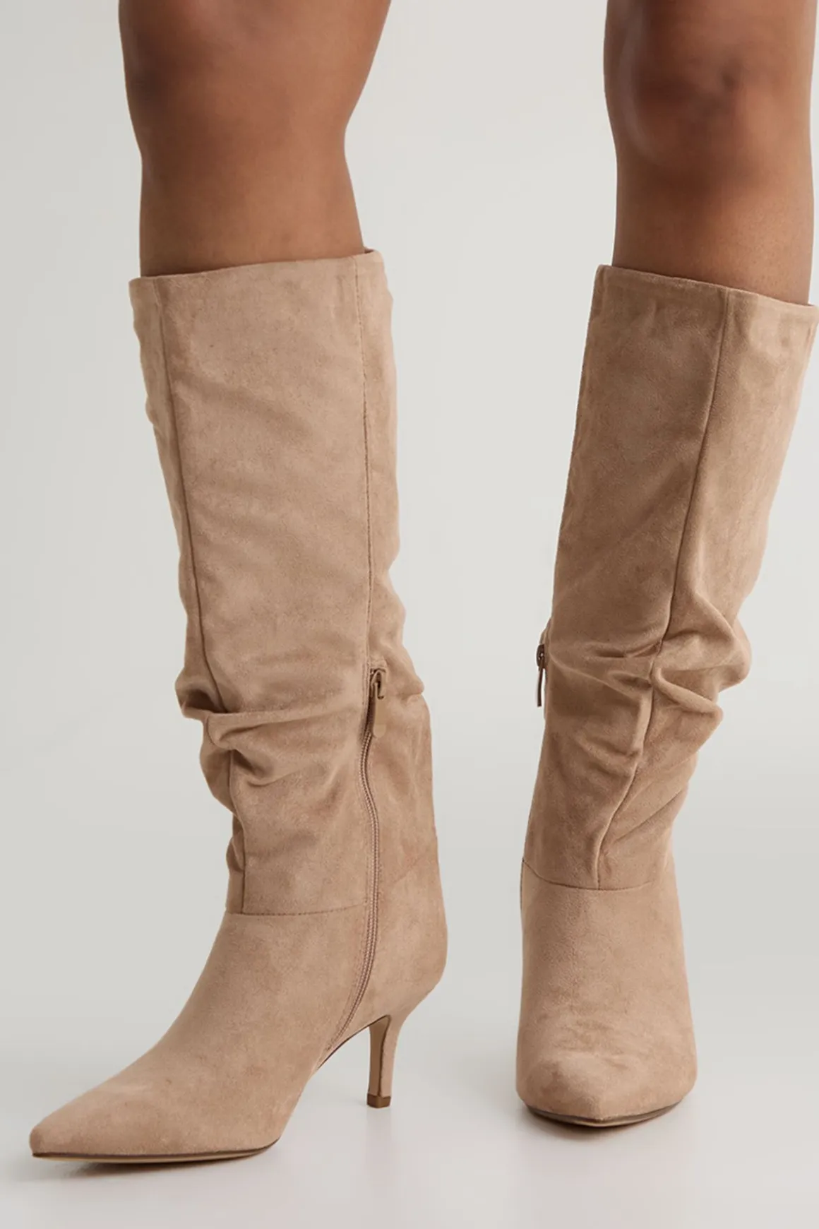 Bottes Hautes À Hauteur Genou Avec Effet Slouchy