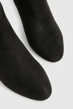 boohoo Bottes hautes jusqu'aux genoux décontractées à talon bloc< Bottes|Bottes Hautes