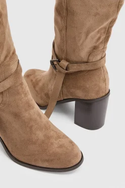 Wallis Bottes Hautes Katri À Talon Bloc En Synthétique< Bottes|Bottes En Daim