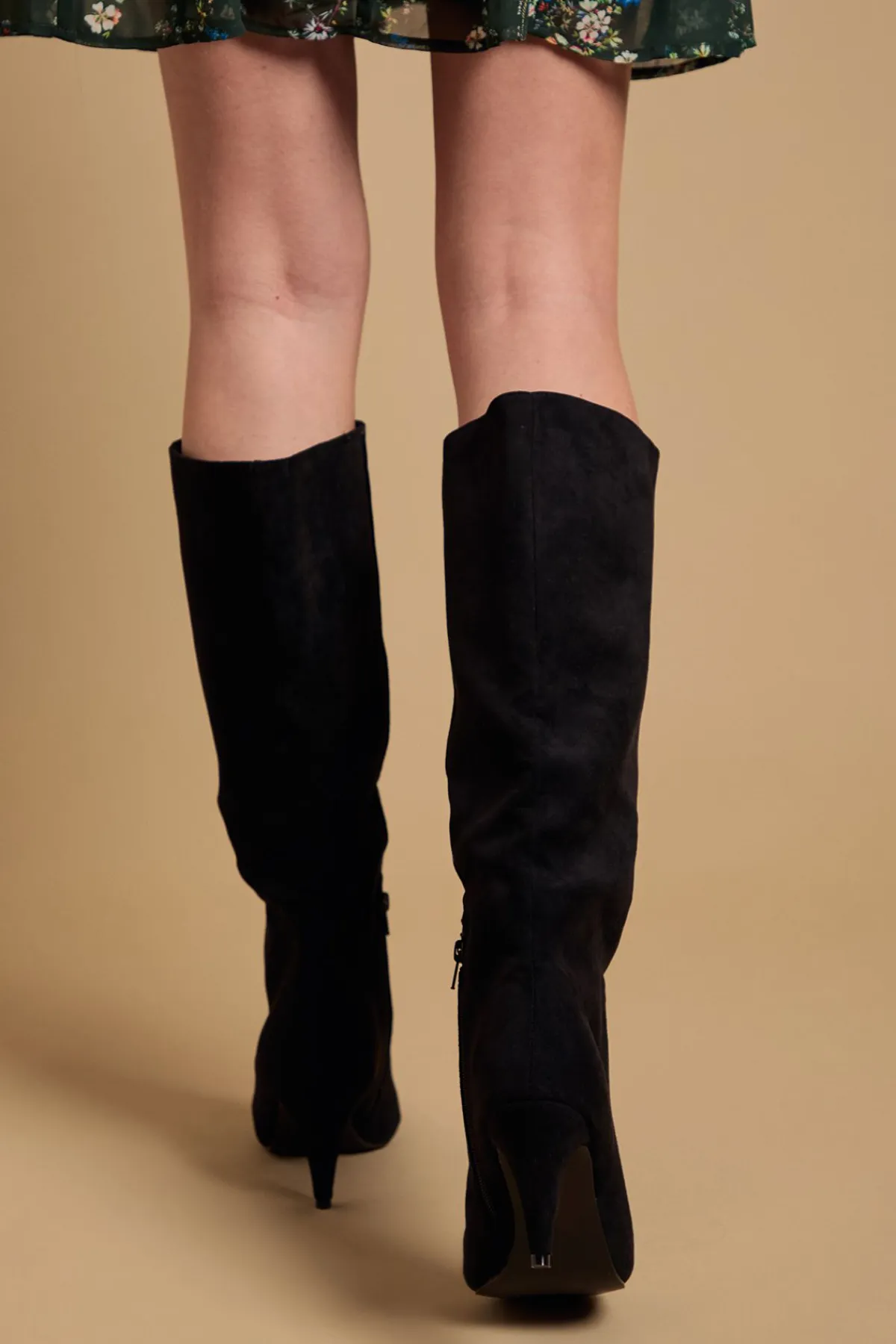 Oasis Bottes Hautes Lilian en synthétique à Bout Pointu et Talon Moyen< Bottes|Bottes En Daim