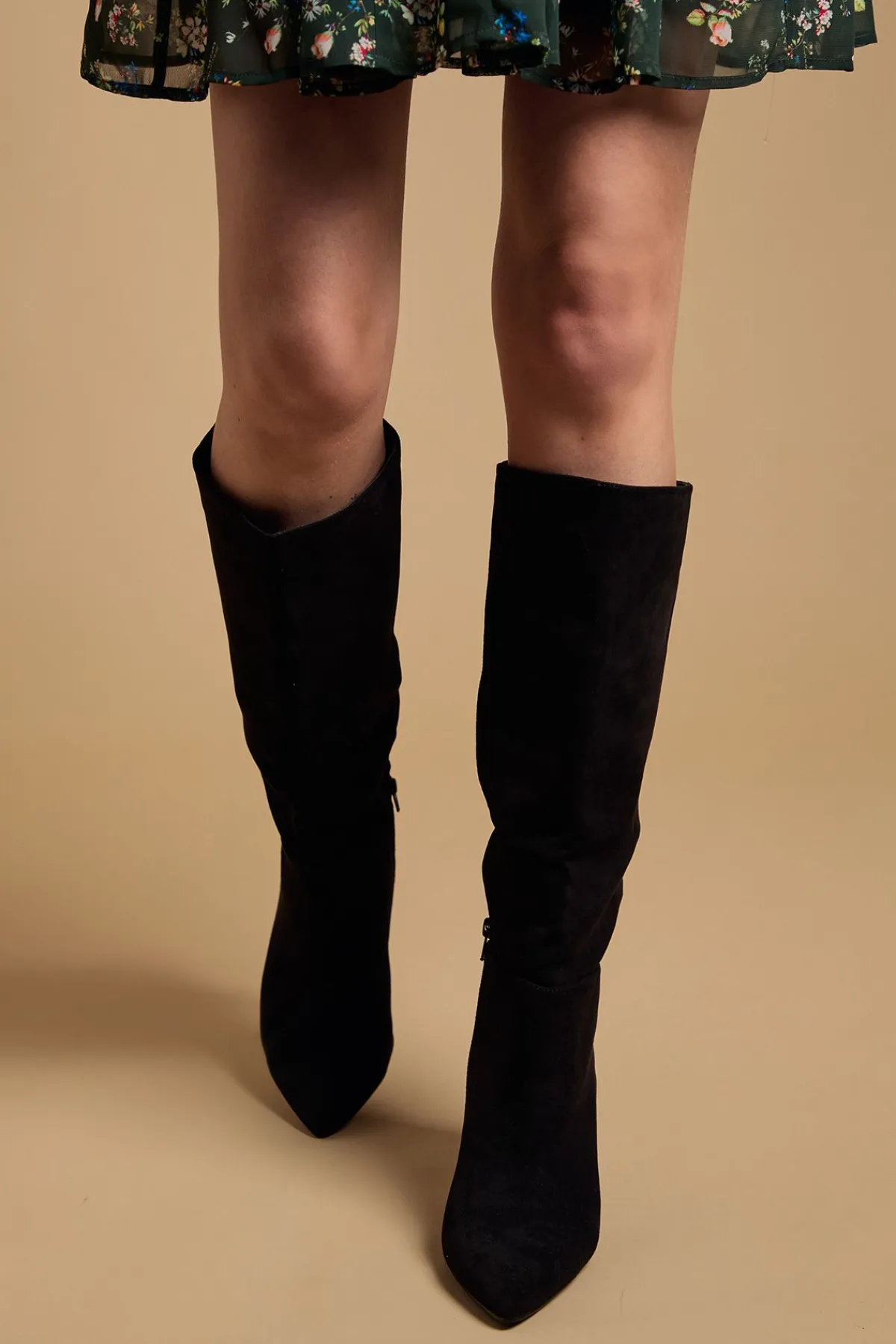 Oasis Bottes Hautes Lilian en synthétique à Bout Pointu et Talon Moyen< Bottes|Bottes En Daim