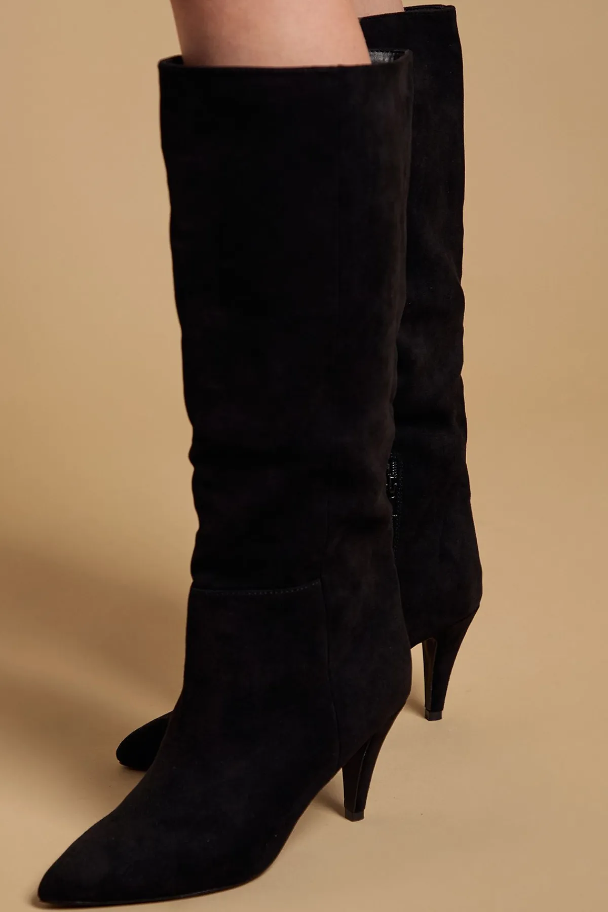 Oasis Bottes Hautes Lilian en synthétique à Bout Pointu et Talon Moyen< Bottes|Bottes En Daim