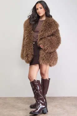 Bottes Hautes Luna en synthétique Brillant Style Gaucho