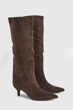 Bottes Hautes Madalena En Synthétique À Talon Chaton