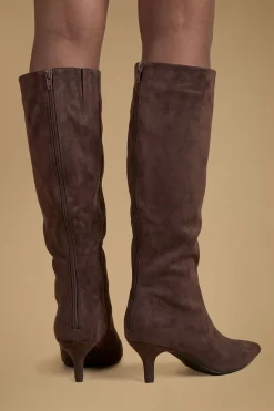 Bottes Hautes Madalena En Synthétique À Talon Chaton
