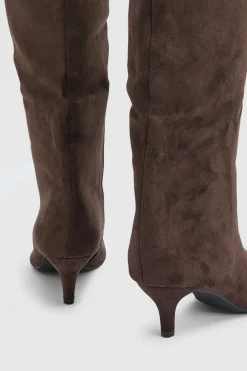 Bottes Hautes Madalena En Synthétique À Talon Chaton