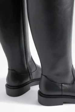 Bottes Hautes Minimalistes À Talon Épais