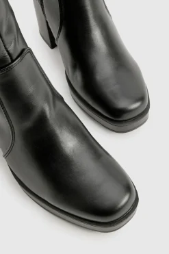Bottes Hautes À Plateforme Et Talon Bloc