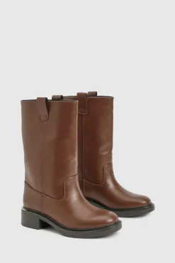 Bottes hautes pour mollets, coupe large Column