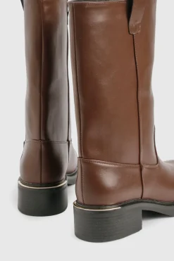 Bottes hautes pour mollets, coupe large Column