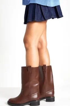 Bottes hautes pour mollets, coupe large Column