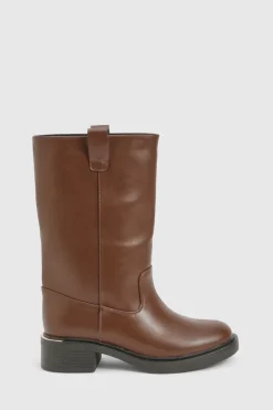 Bottes hautes pour mollets, coupe large Column