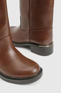 Bottes hautes pour mollets, coupe large Column