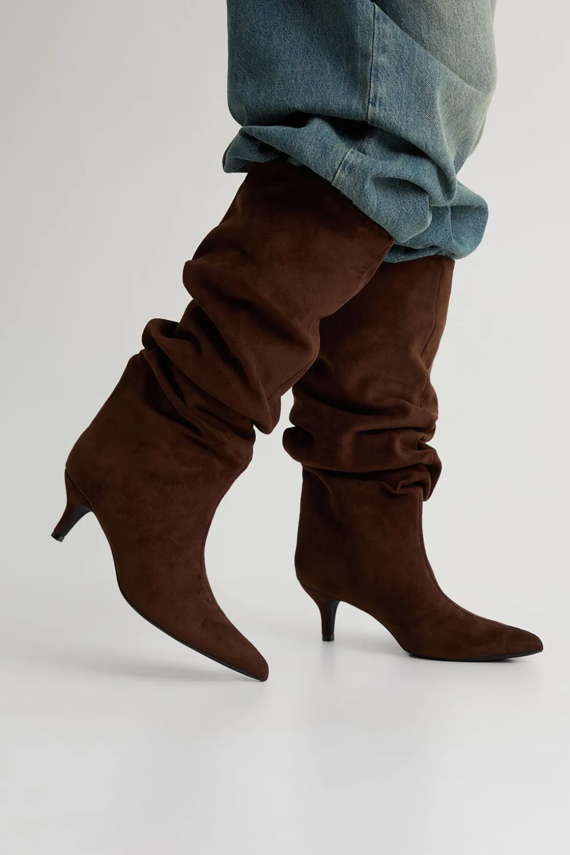 Bottes Hautes Slouchy À Genoux
