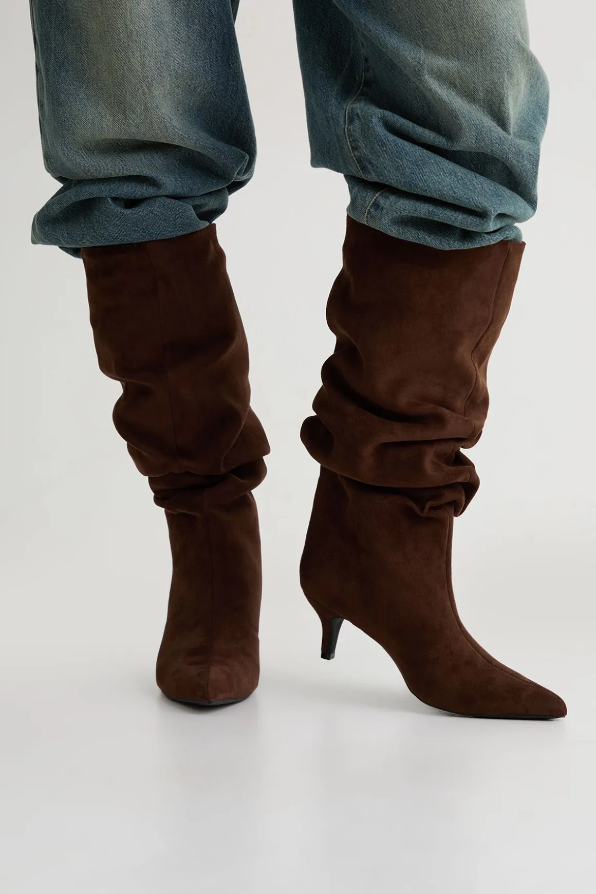 Bottes Hautes Slouchy À Genoux