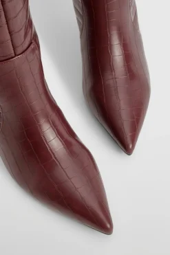 Bottes hautes stiletto incurvées