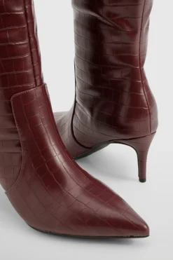 Bottes hautes stiletto incurvées