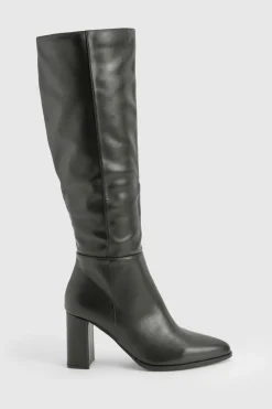 Bottes hautes à talon bloc