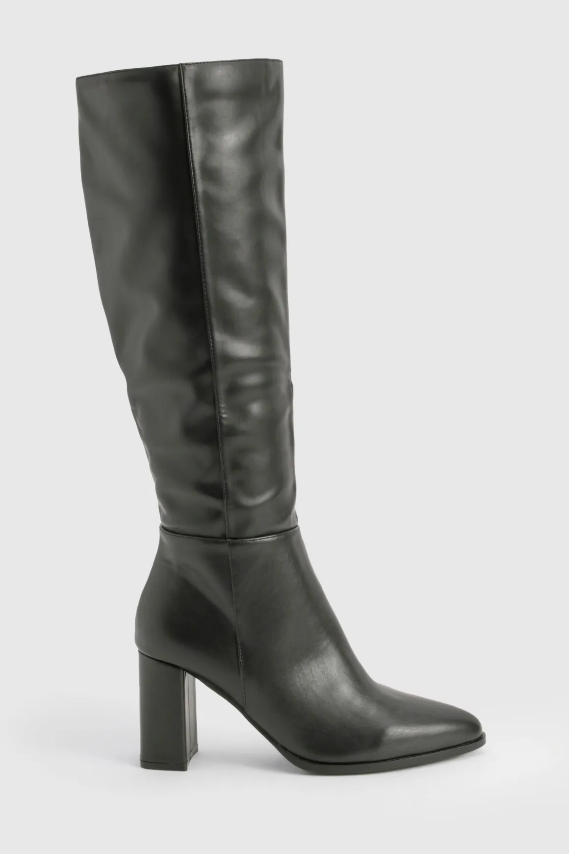 Bottes hautes à talon bloc