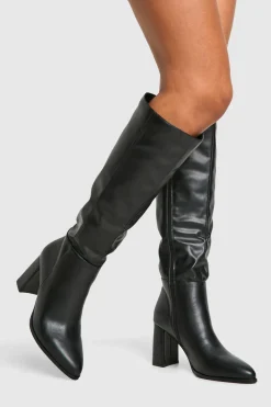 Bottes hautes à talon bloc