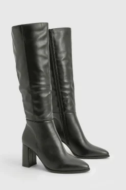 Bottes hautes à talon bloc