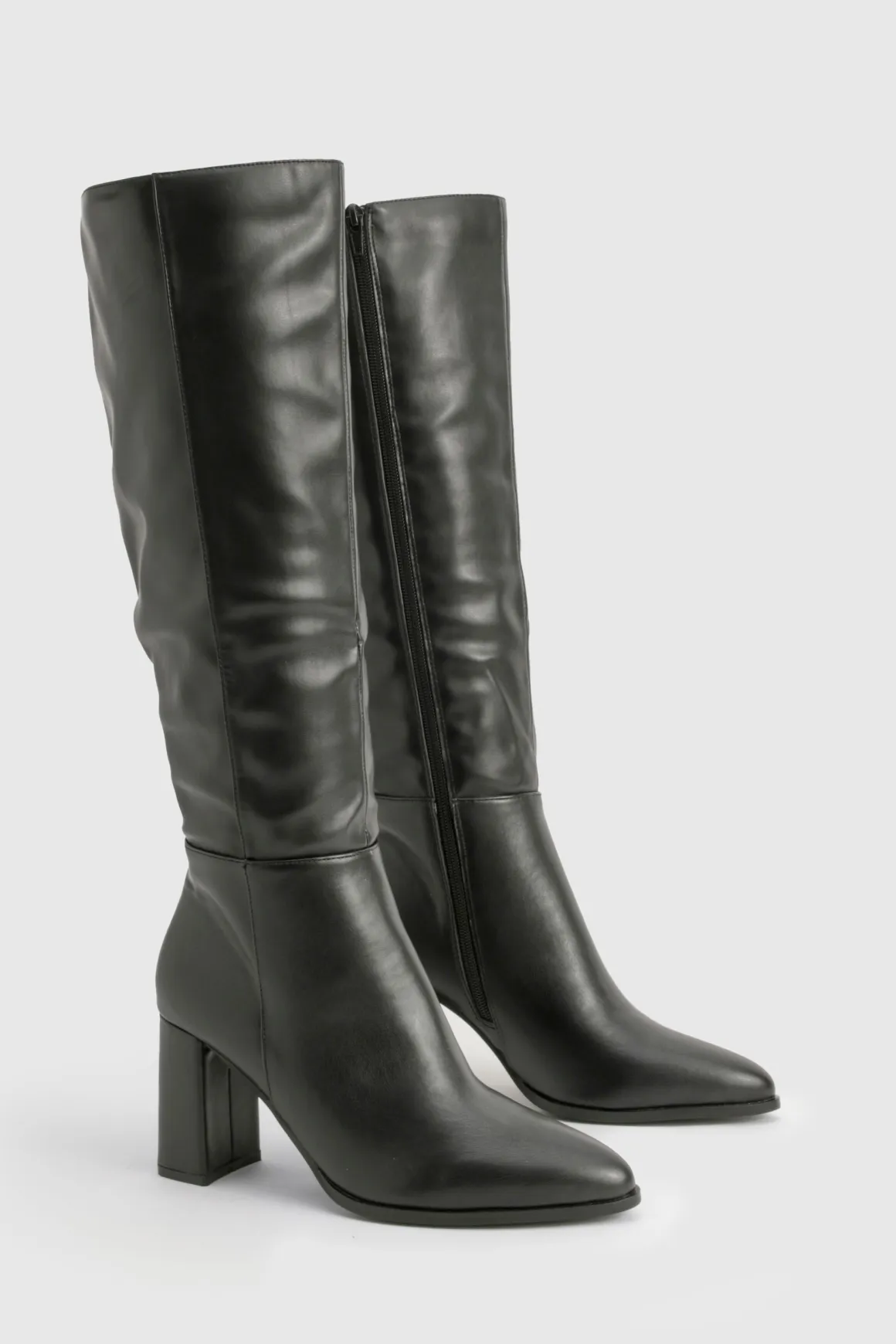 Bottes hautes à talon bloc