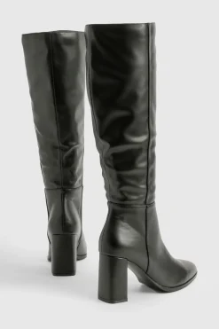 Bottes hautes à talon bloc