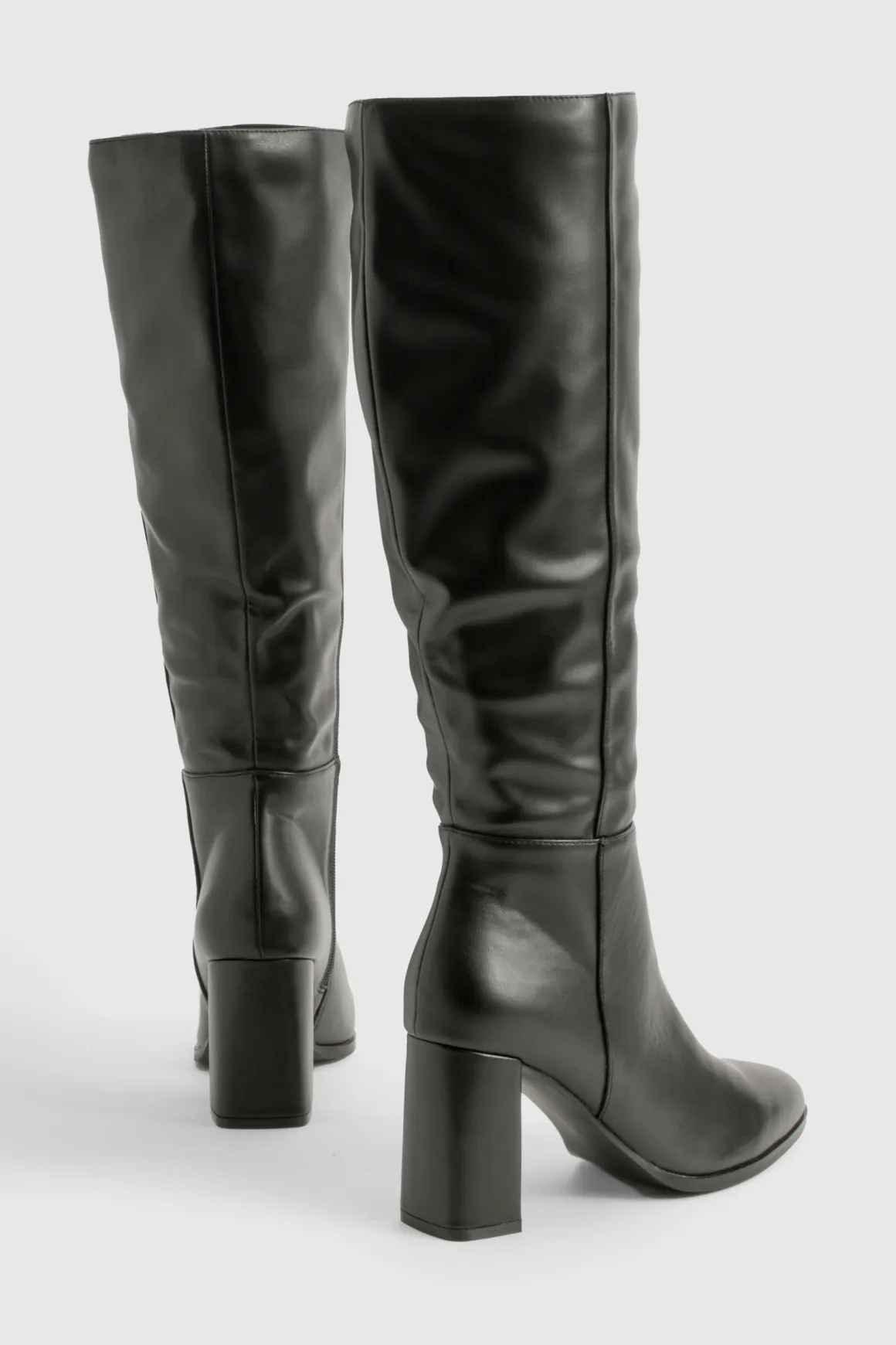 Bottes hautes à talon bloc